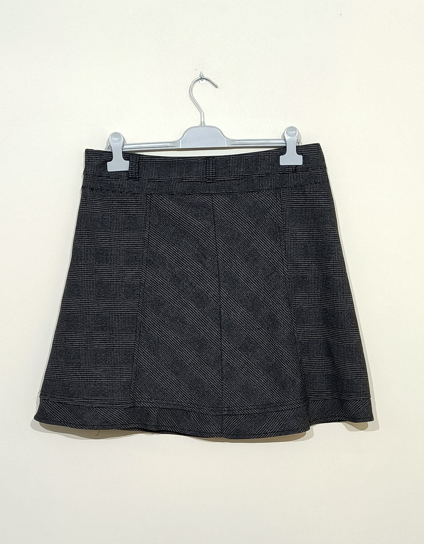 Jupe trapèze Mexx à petits carreaux noirs et gris Taille 42/44