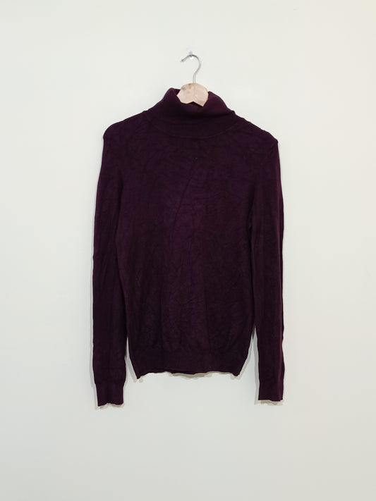 Pull fin avec col Naf-Naf prune Taille L