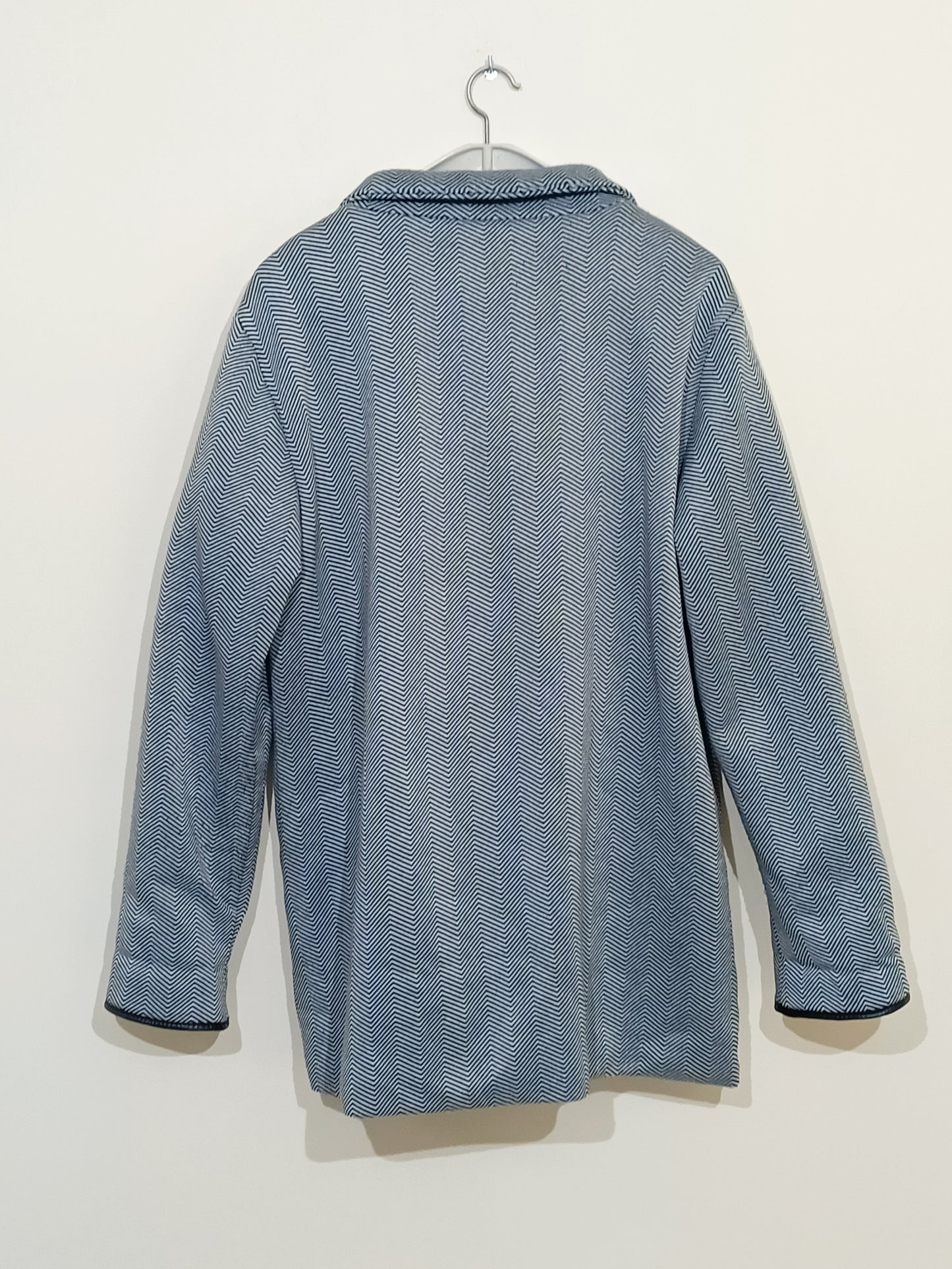 Manteau long Anne de Lançay rayé noir et blanc Taille 46/48