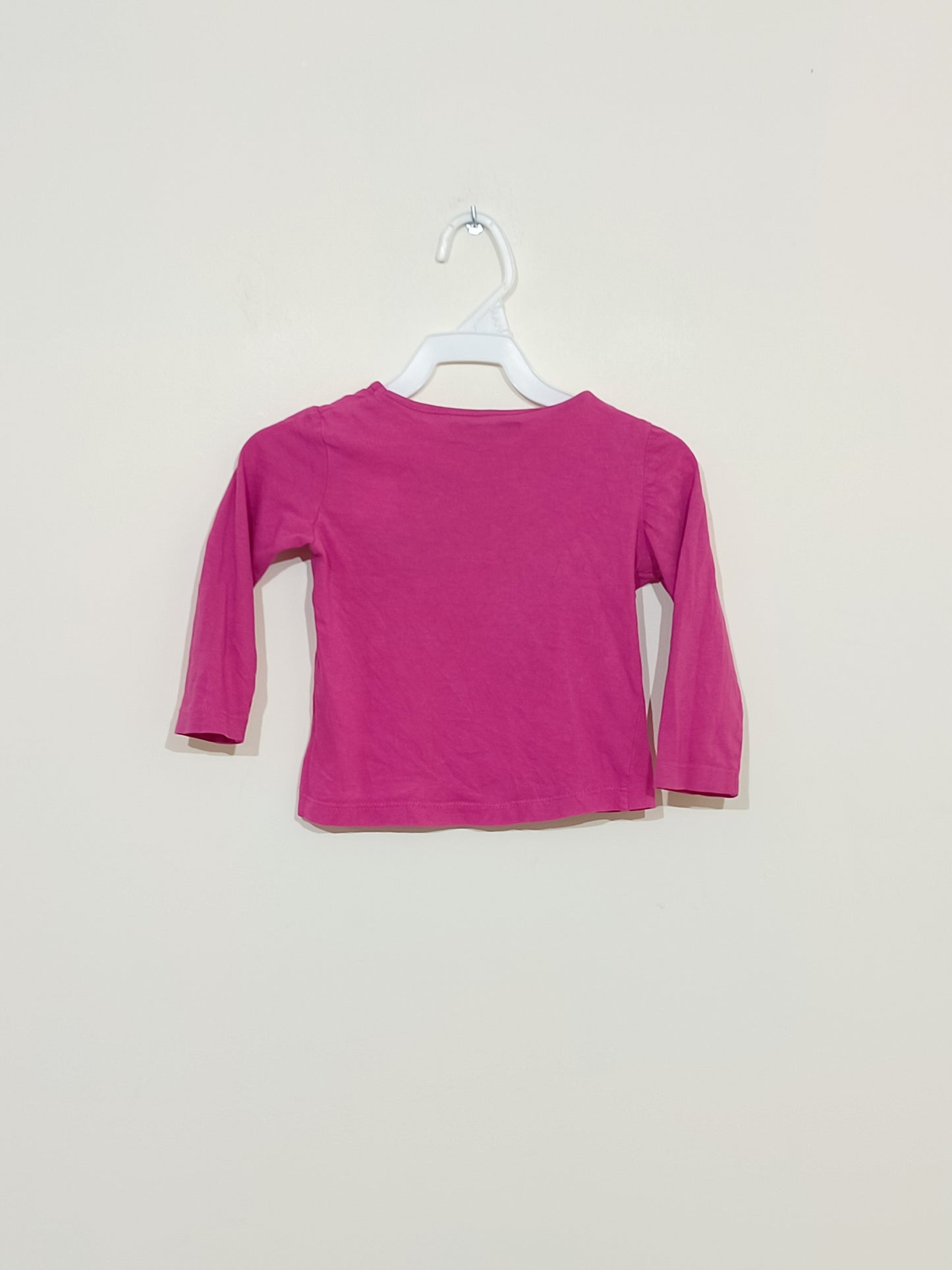 T-shirt manches longues In extenso rose avec impression Taille 3 ans