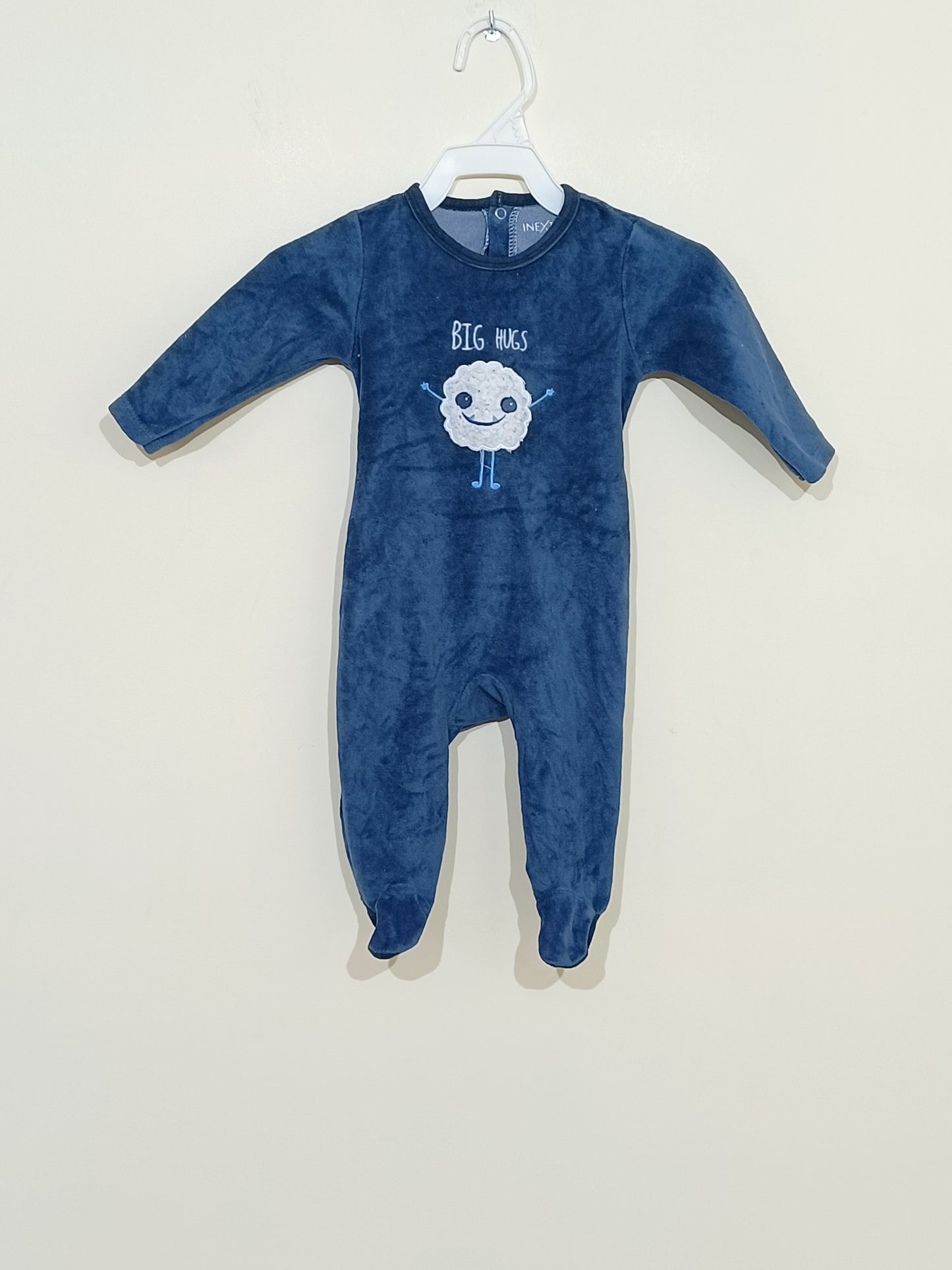 Pyjama In extenso bleu avec broderie Taille 6 Mois