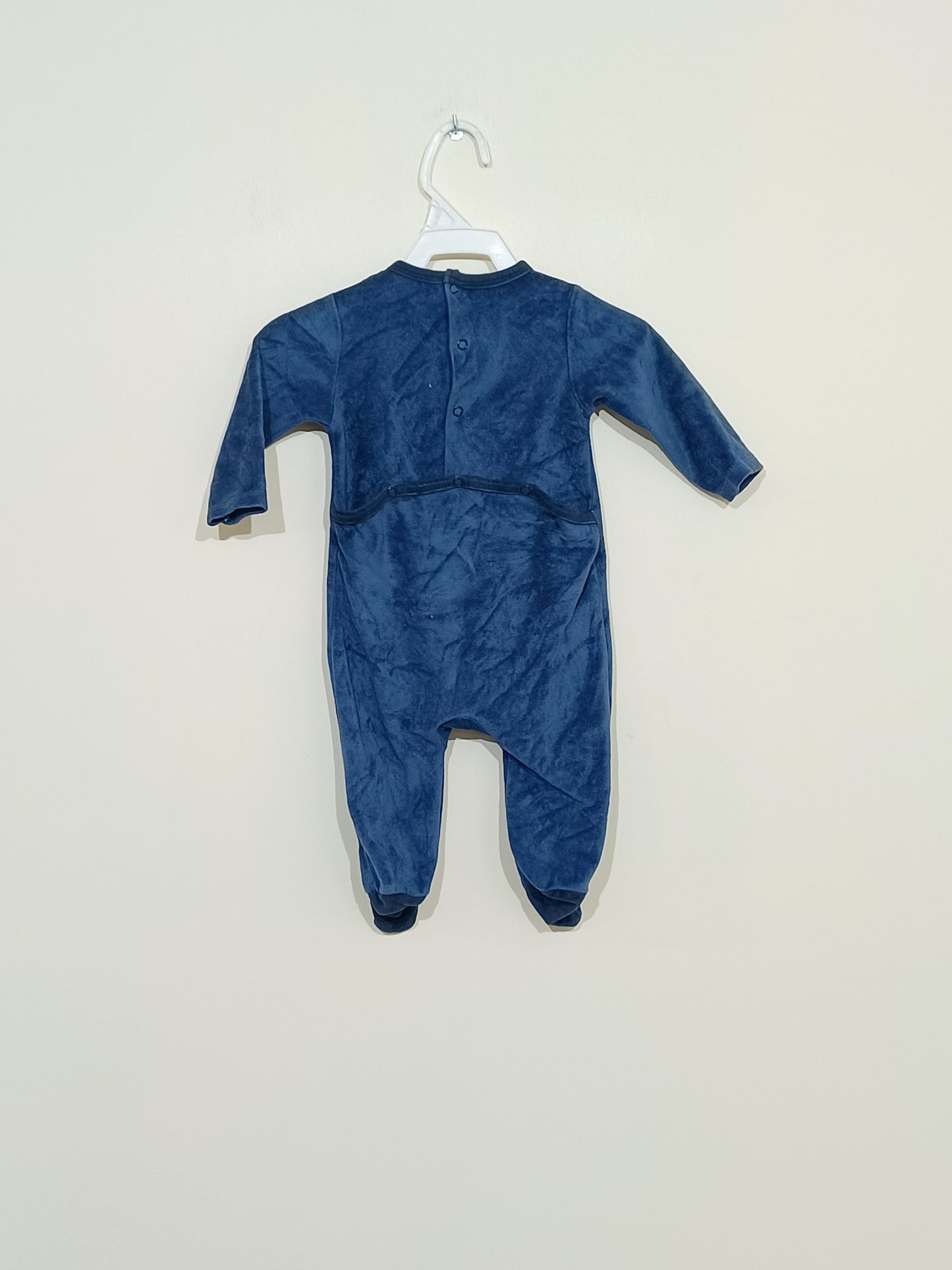 Pyjama In extenso bleu avec broderie Taille 6 Mois