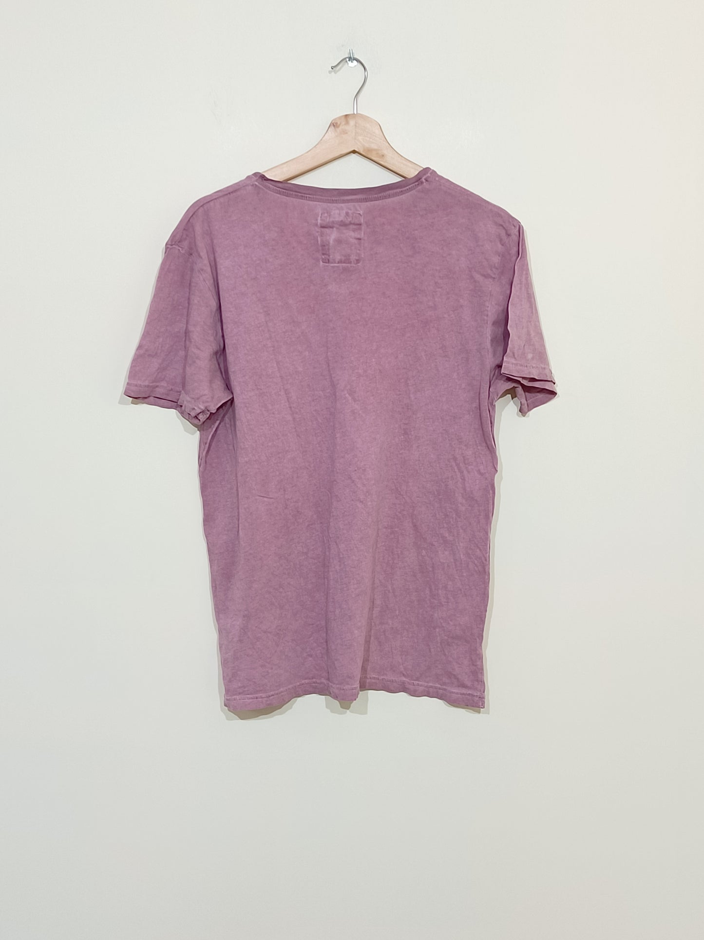 T-shirt vieux rose avec impression Taille L