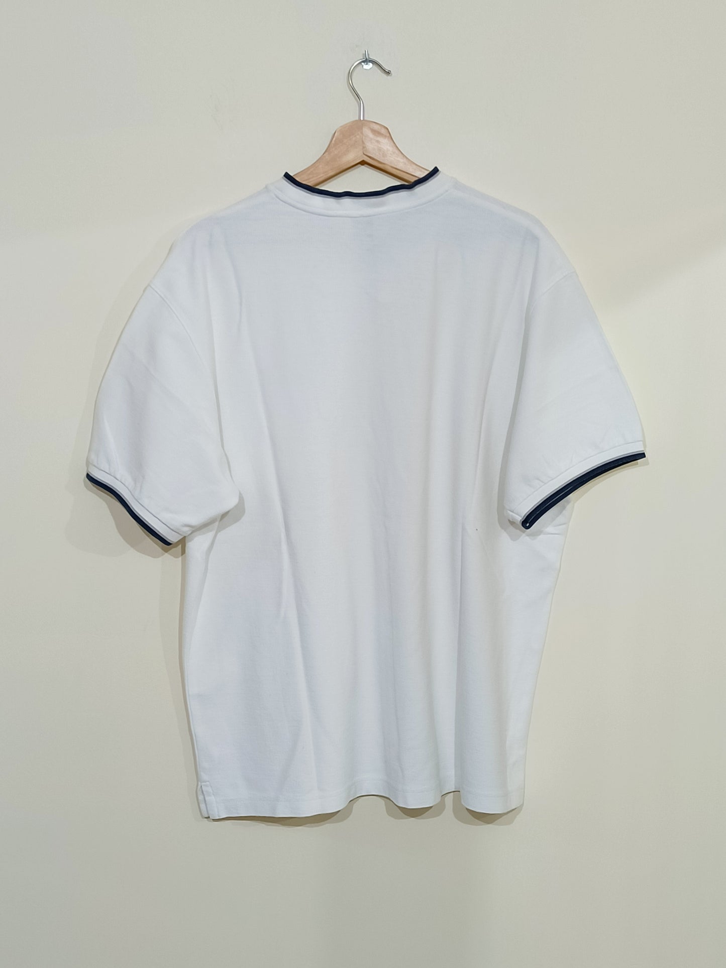 T-shirt épais Tex blanc avec liseré bleu Taille XXL