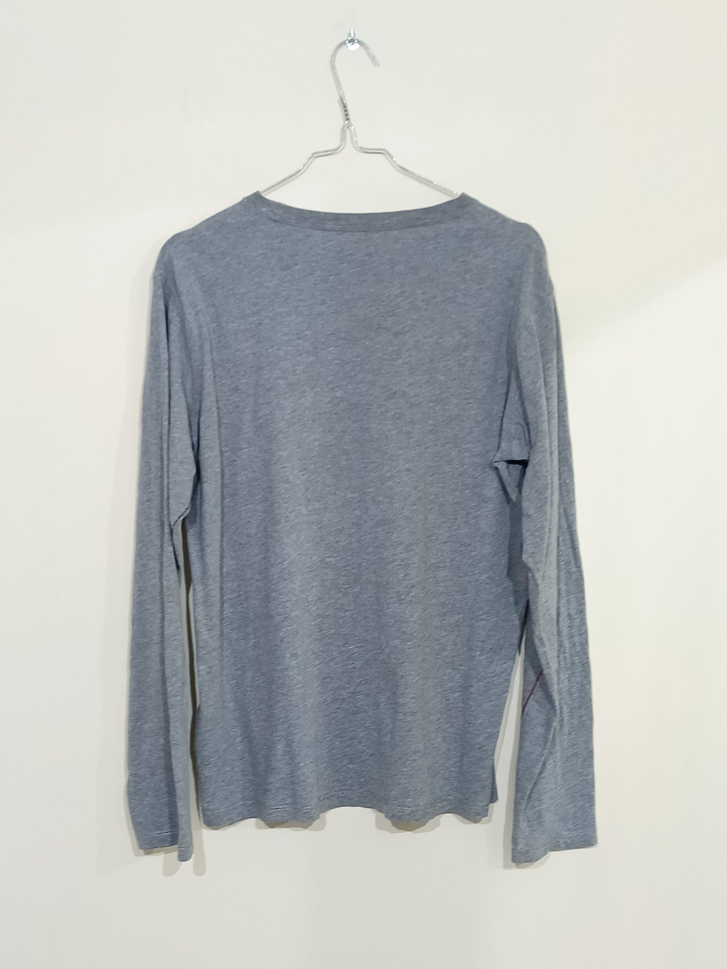 T-shirt manches longues Napapijri gris imprimé Taille L
