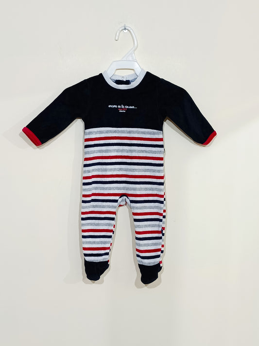 Pyjama Absorba bleu marine rayé Taille 6 Mois