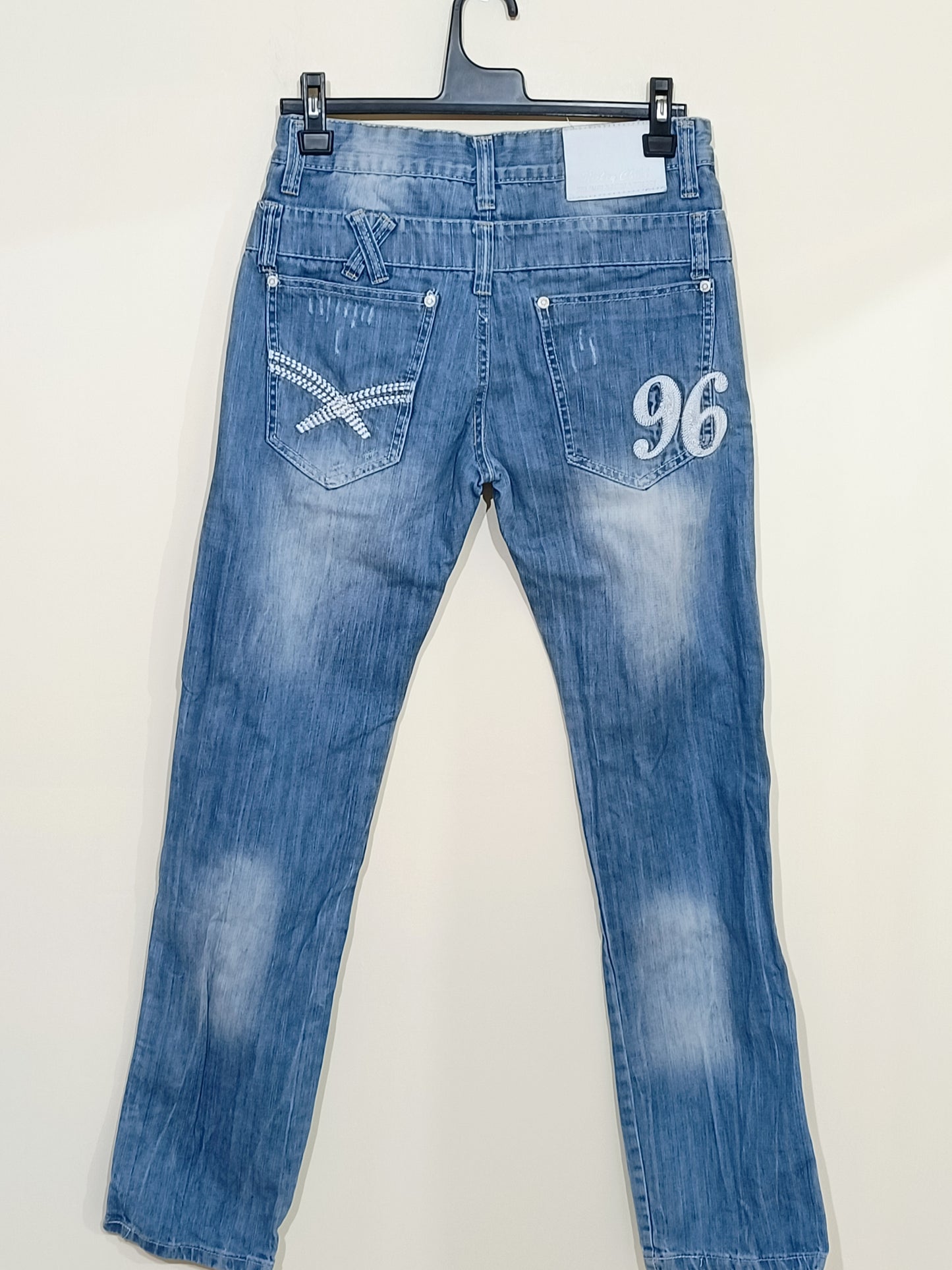 Jeans Nickey Child bleu clair délavé Taille 16 ans (38)