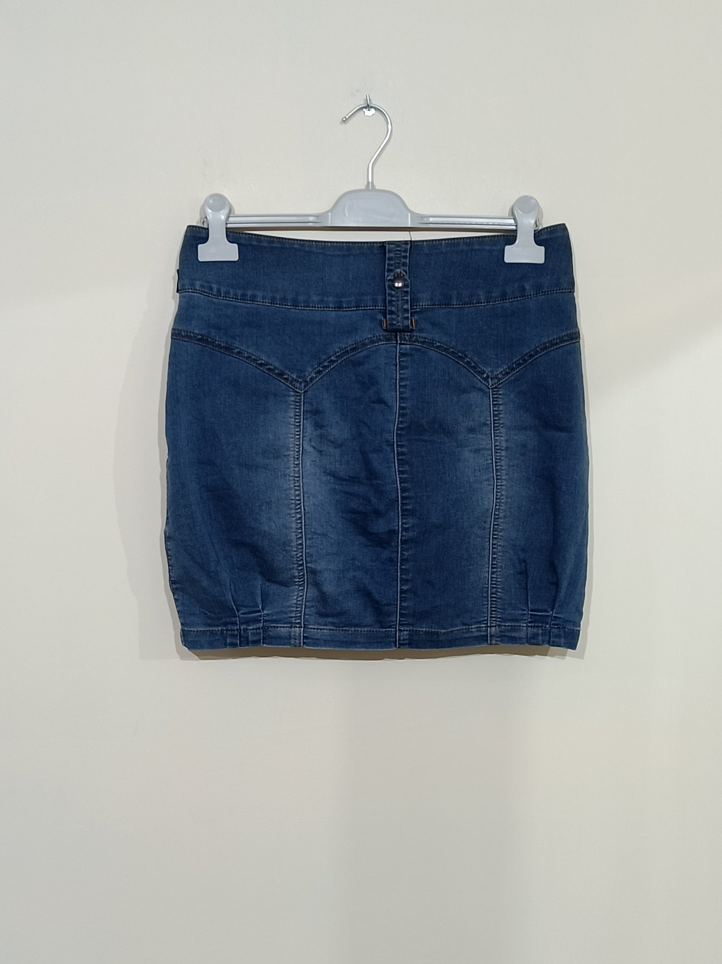 Jupe boule en jeans bleu délavé Taille 38