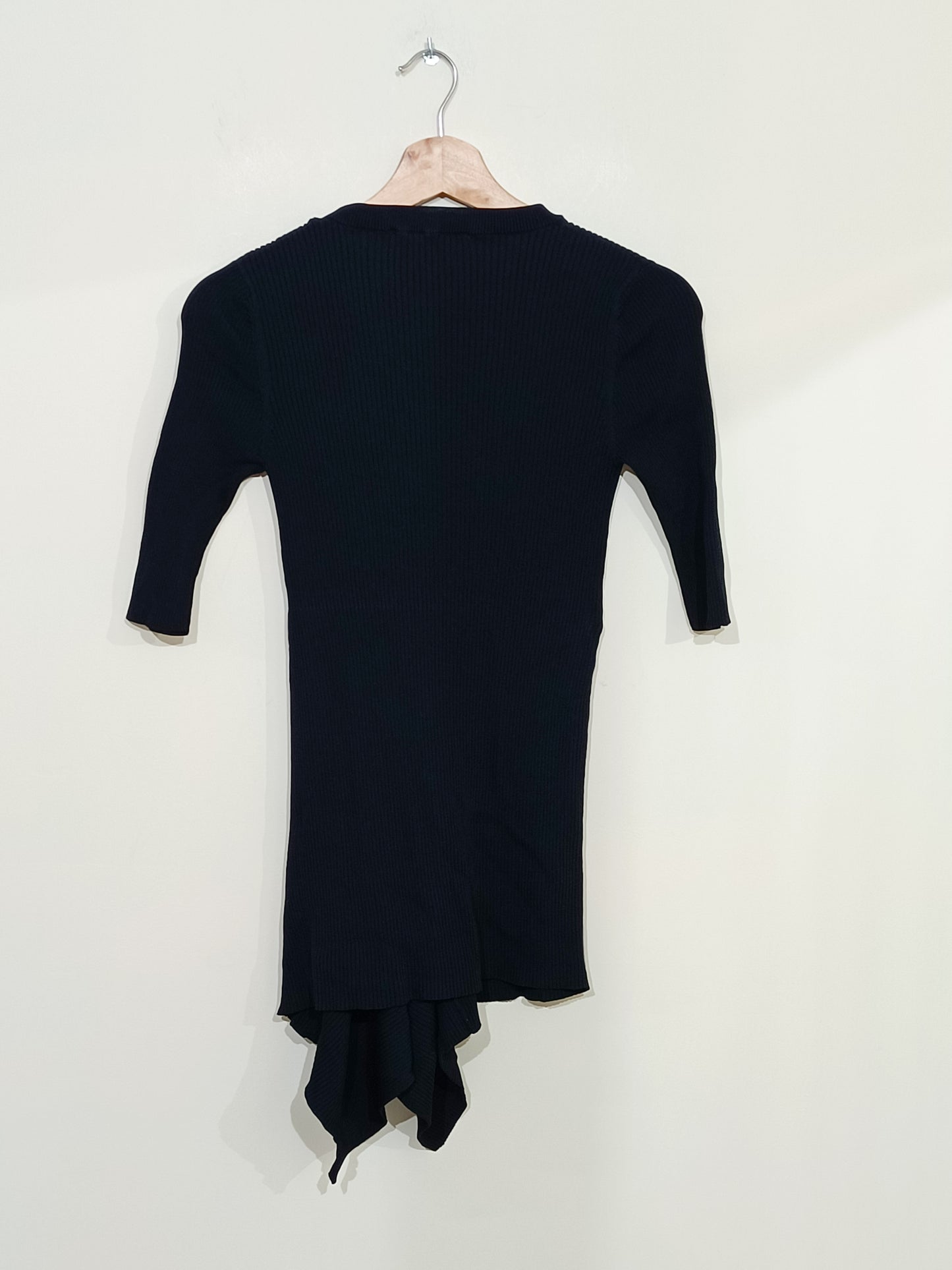 Pull asymétrique Zara noir manches 3/4 Taille S