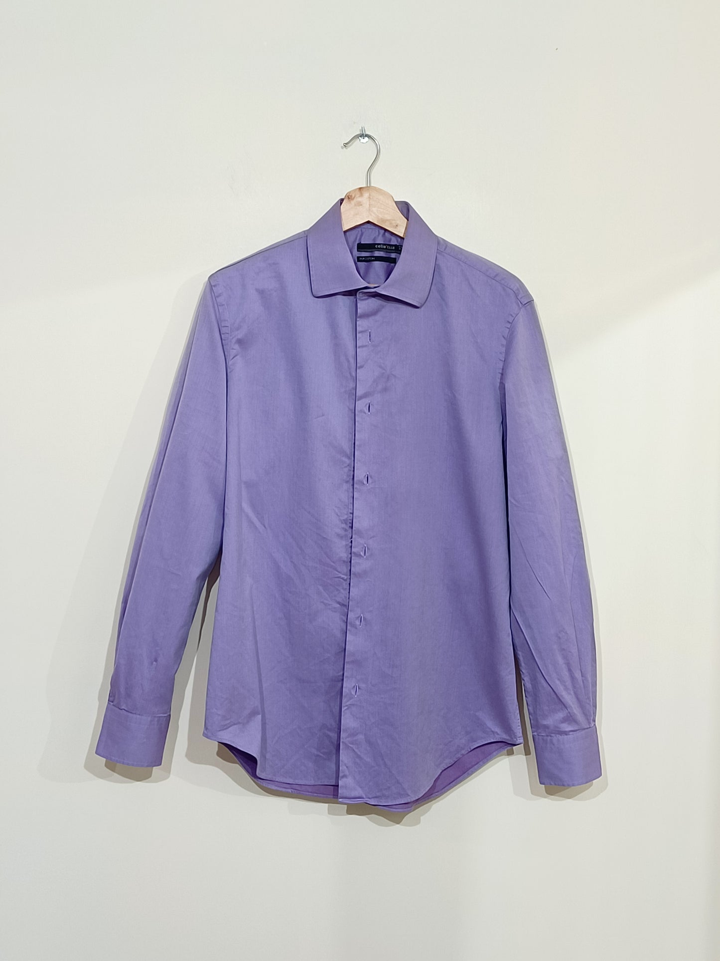 Chemise Celio club violette Taille 39/40 (M)