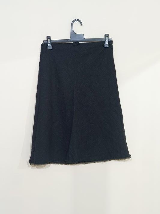 Jupe trapèze Camaïeu noire taille 38