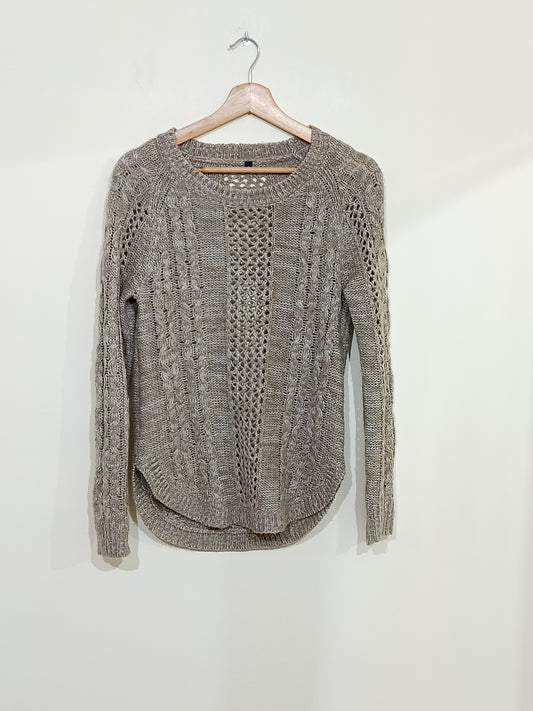 Pull en maille beige Taille S
