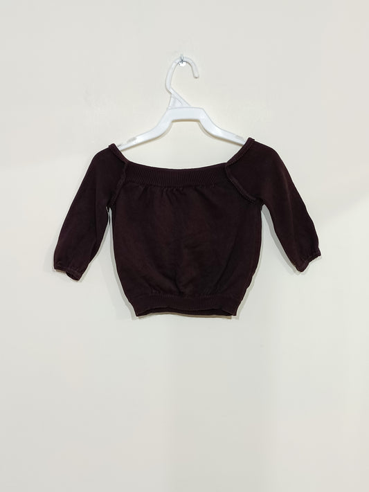 Pull C.F.K marron col large Taille 4 ans