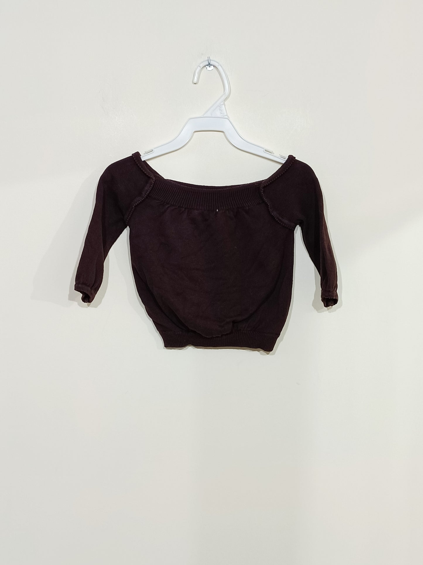Pull C.F.K marron col large Taille 4 ans