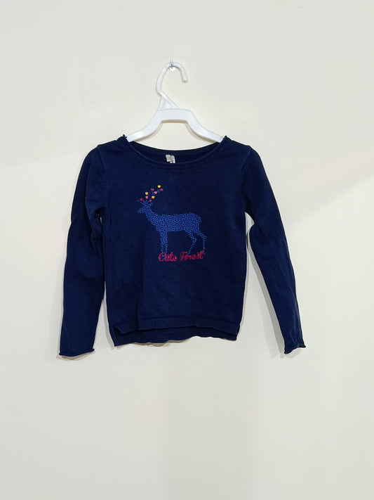 Pull Orchestra bleu avec impression Taille 4 Ans