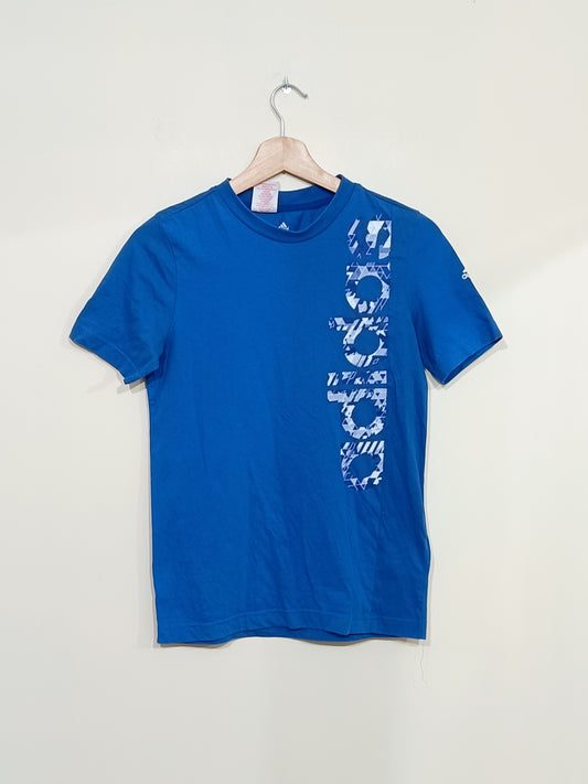 T-shirt Adidas bleu avec impression Taille 11-12 Ans