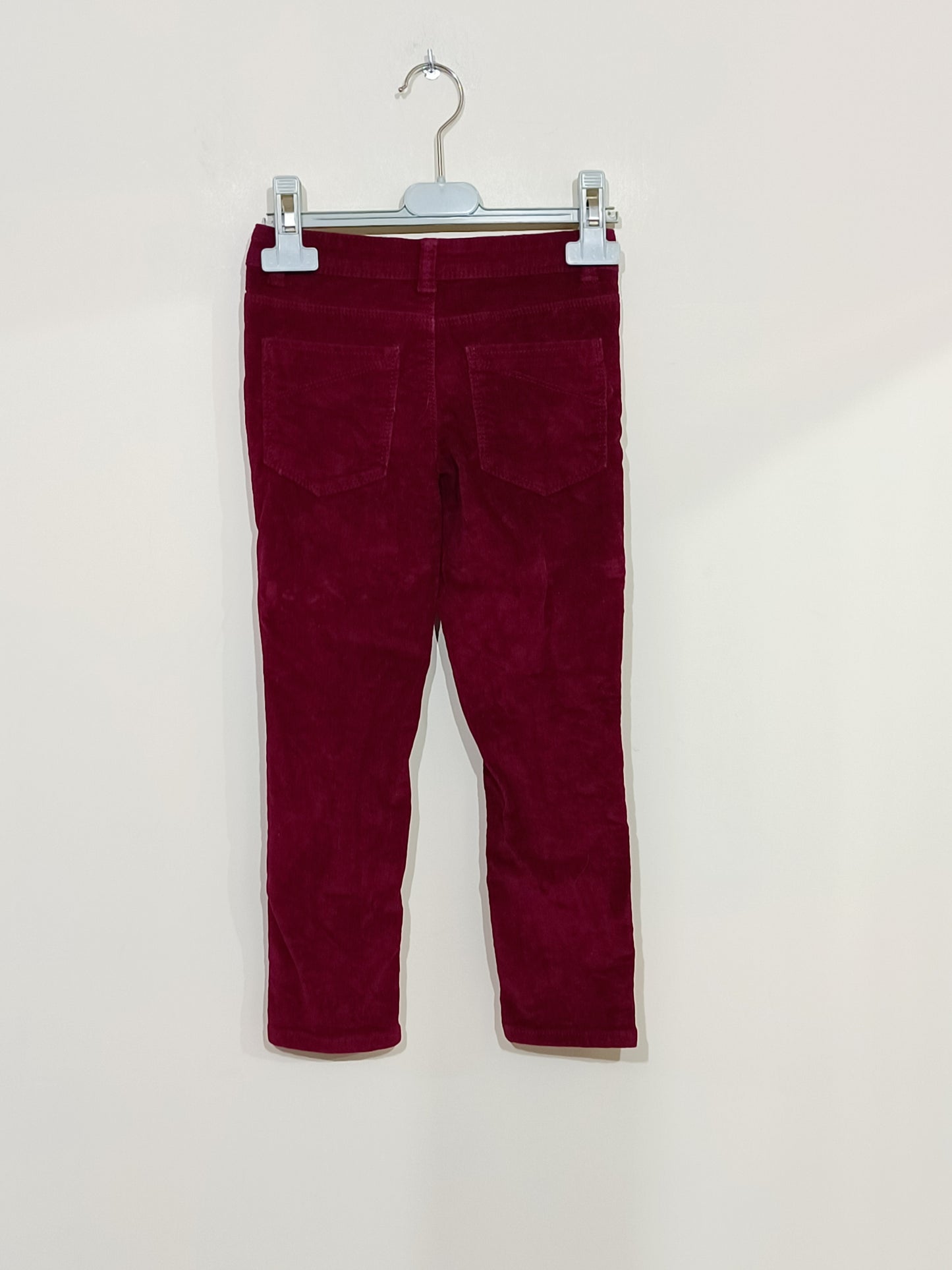Pantalon velours Kiabi bordeaux Taille 6 Ans