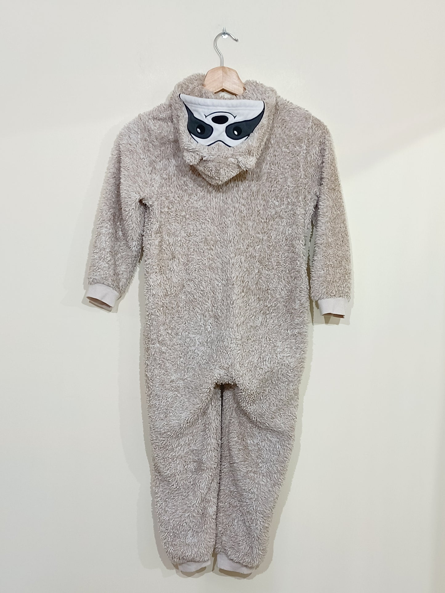 Surpyjama la Halle beige et blanc avec capuche Taille 6/8 Ans