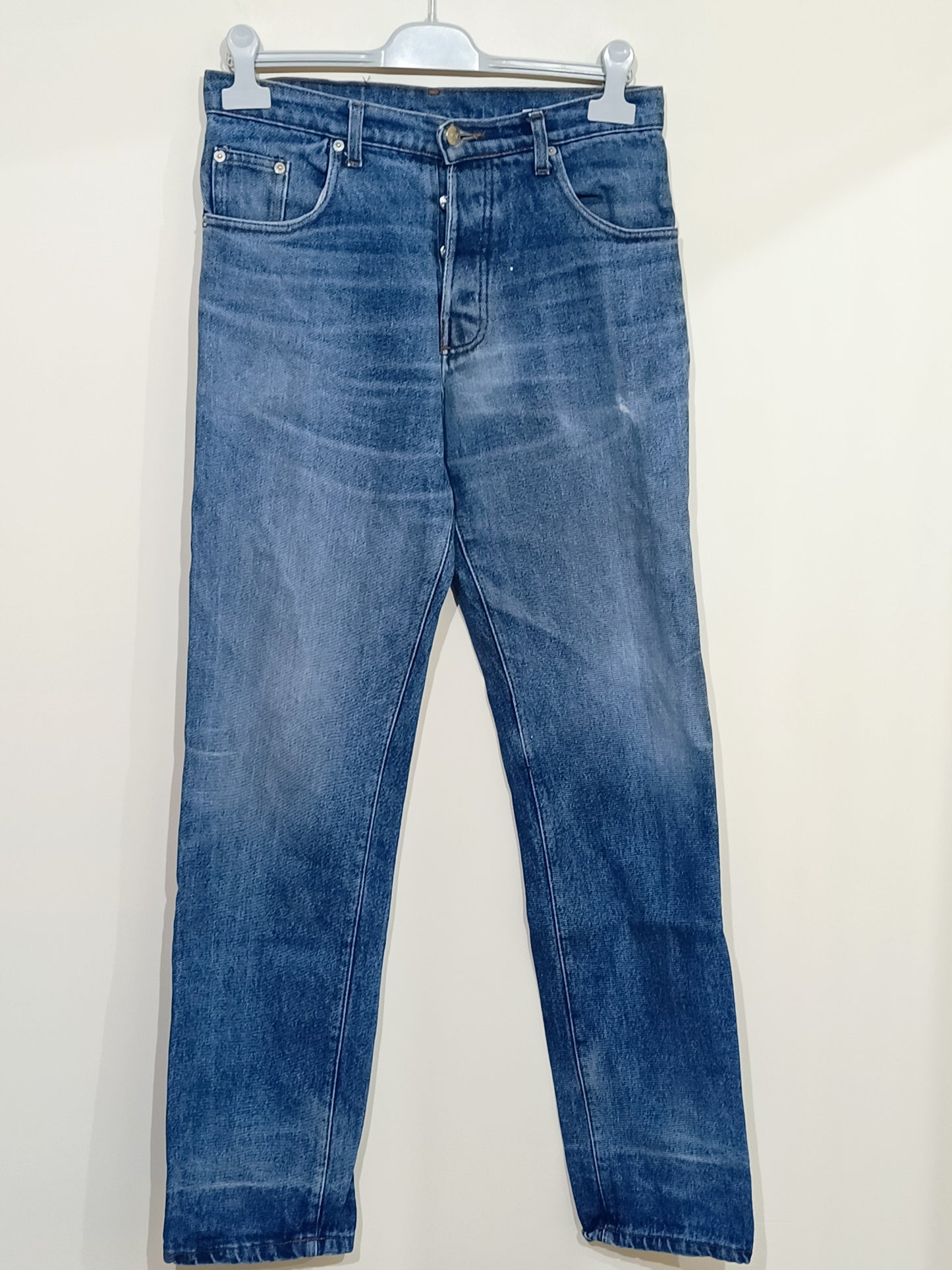 Jeans Chamacco bleu délavé coupe droite Taille 38