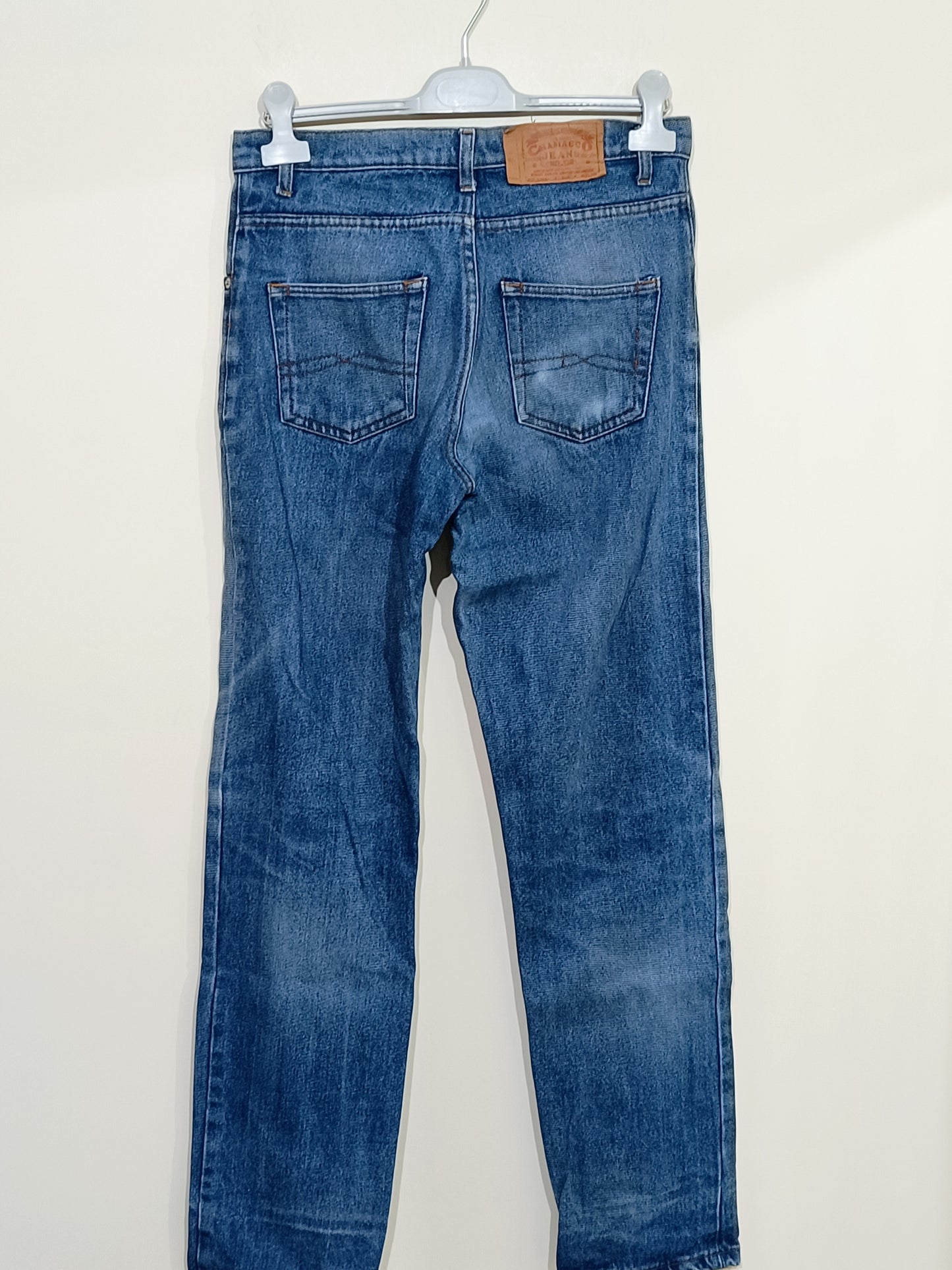 Jeans Chamacco bleu délavé coupe droite Taille 38