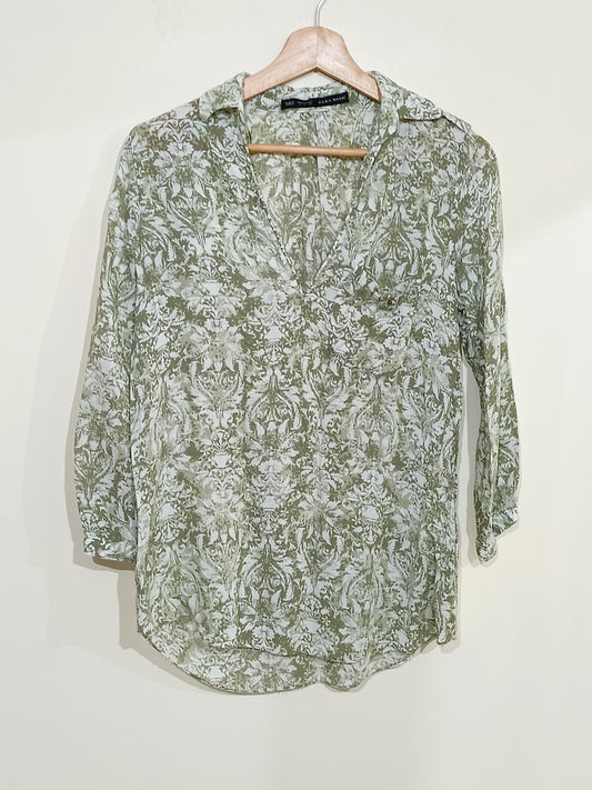 Blouse Zara à motifs Taille S