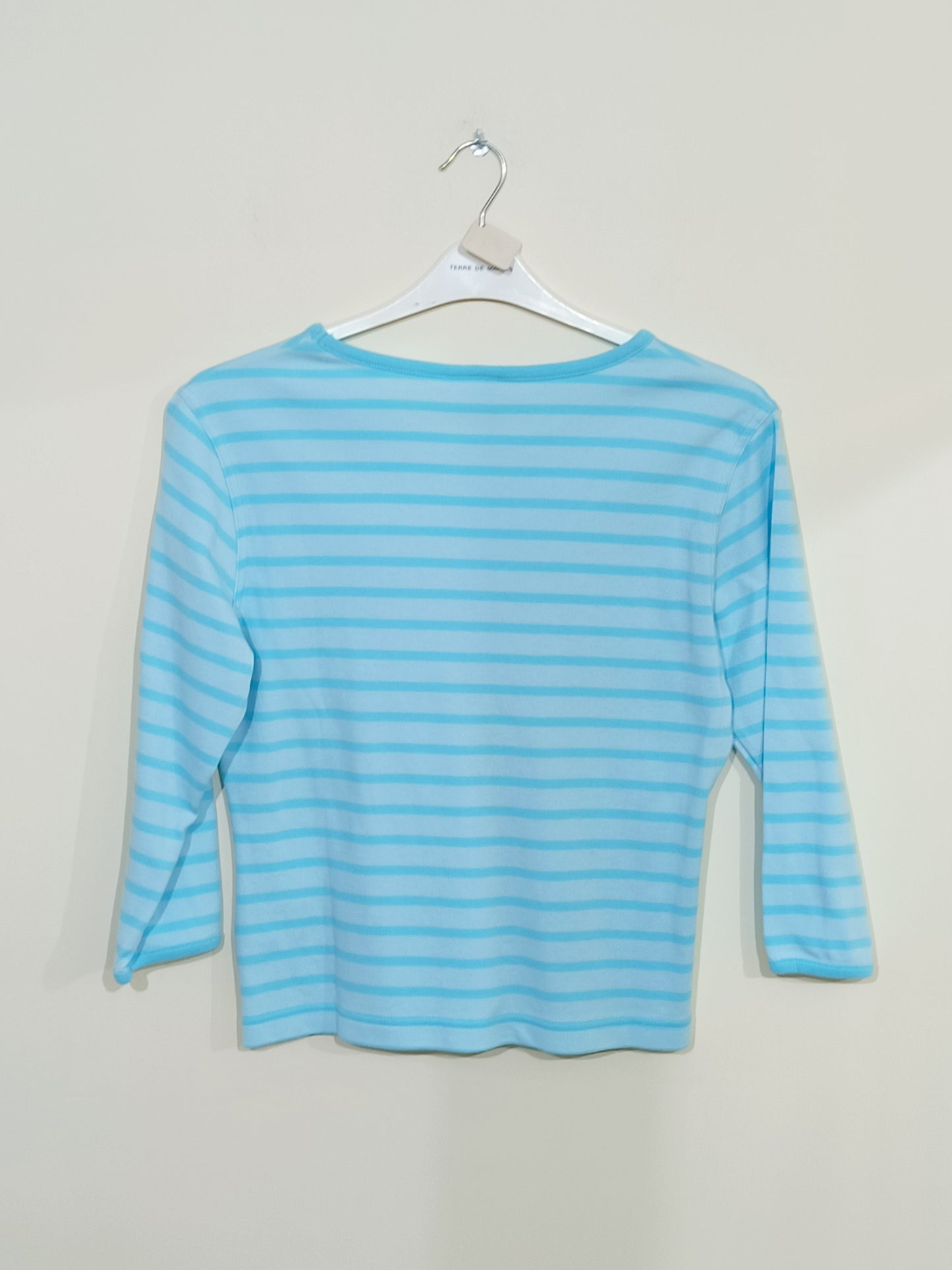 T-shirt Disney rayé bleu manches 3/4 avec broderie Daisy Taille L