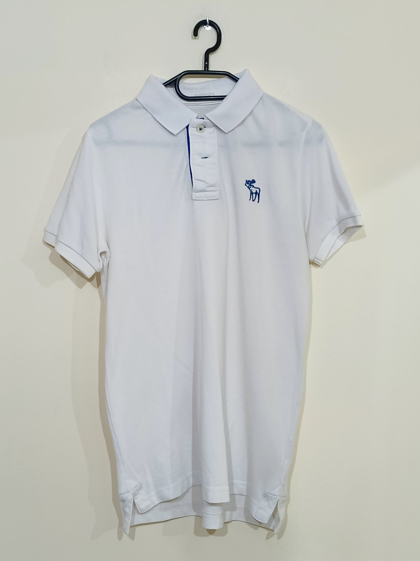 Polo Abercrombie & Fitch blanc Taille M