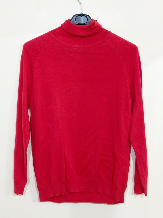 Pull fin Yessica col roulé rouge Taille XL