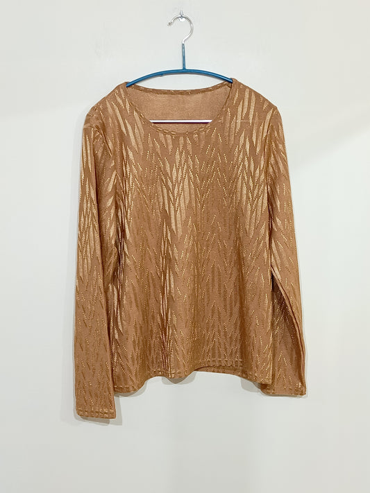 Pull fin doré Taille 46/48