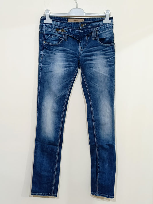 Jeans Azerty bleu foncé délavé Taille 36