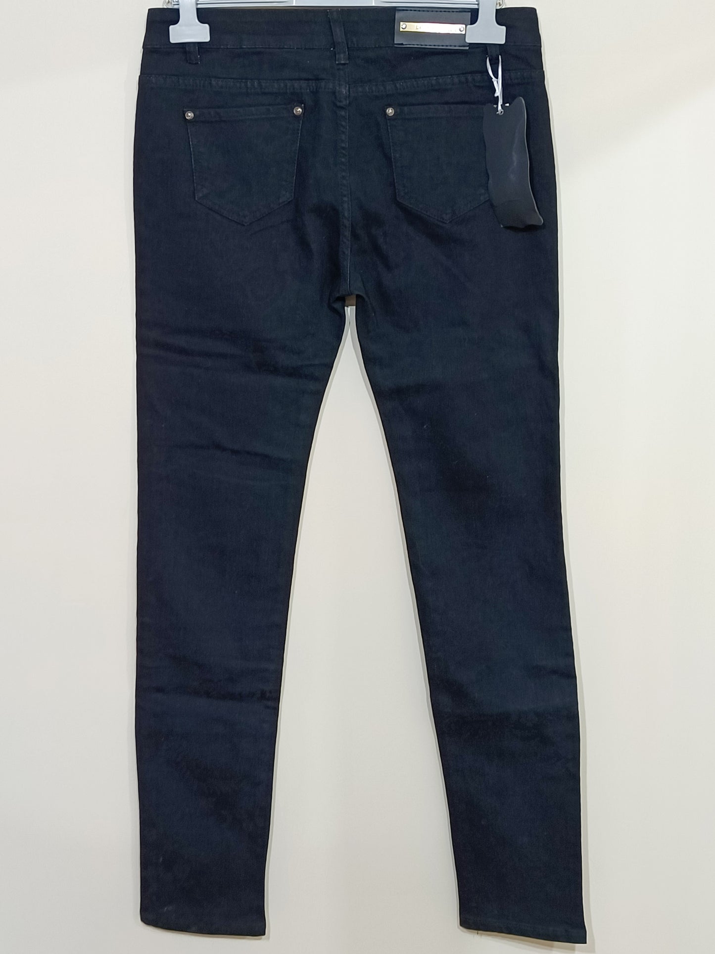 Jeans Le Lys noir avec motif fleuri Taille 42