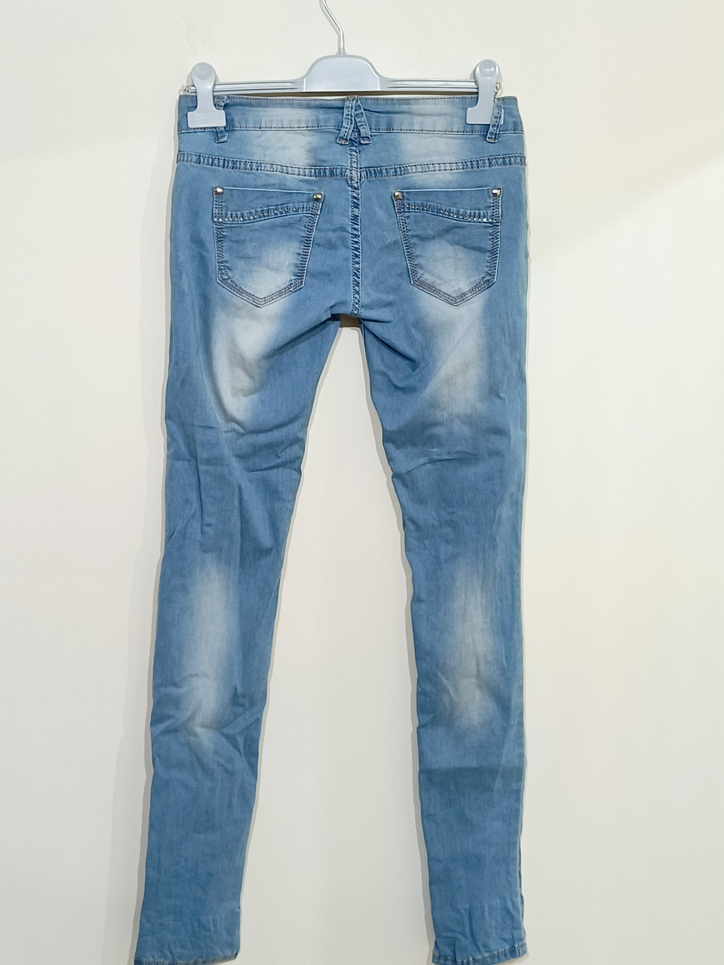 Jeans Adrixx bleu clair délavé skinny Taille M