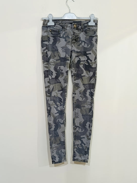 Jeans Miss RJ imprimé militaire skinny Taille 36