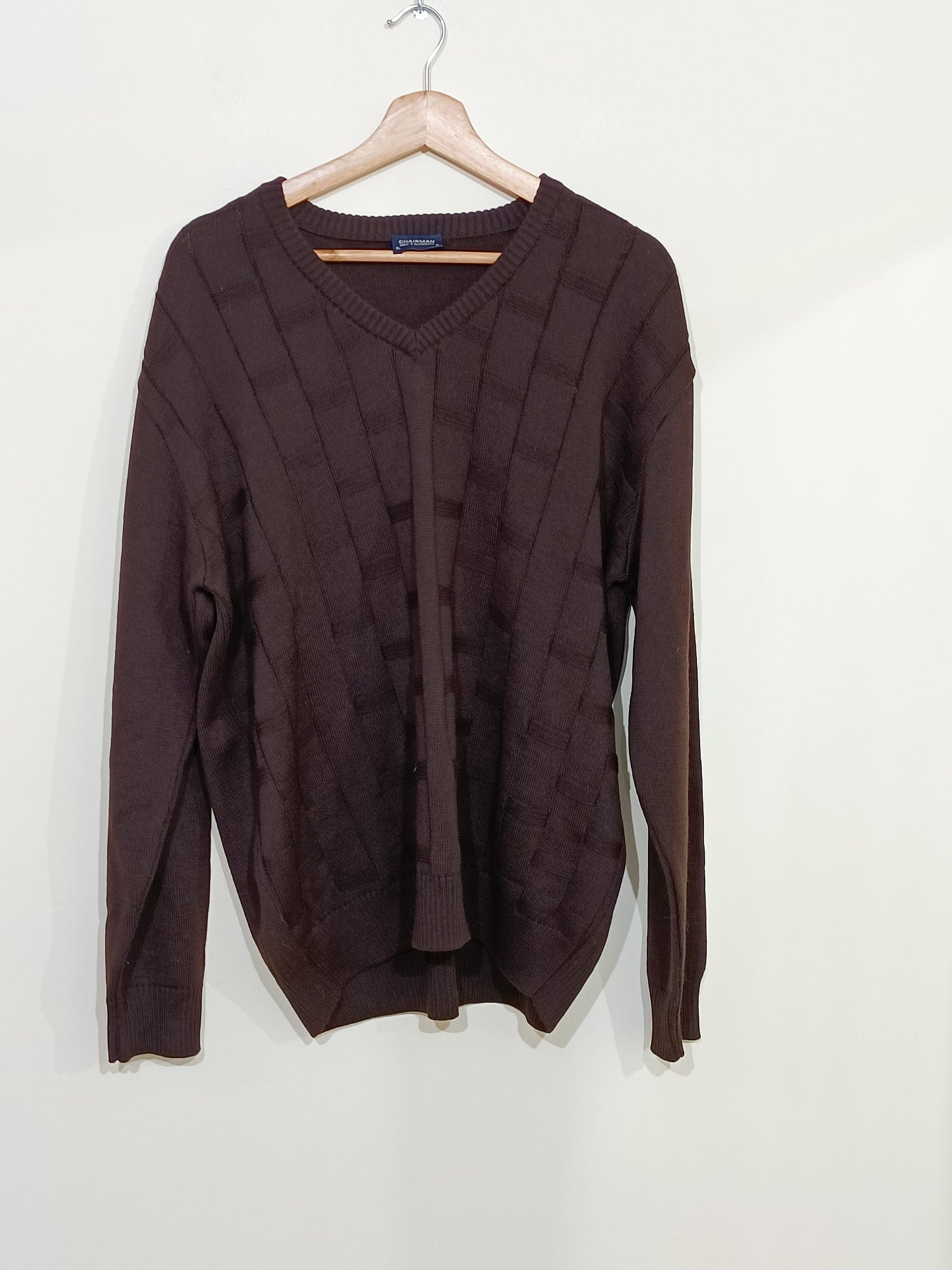 Pull Chairman marron Taille XL