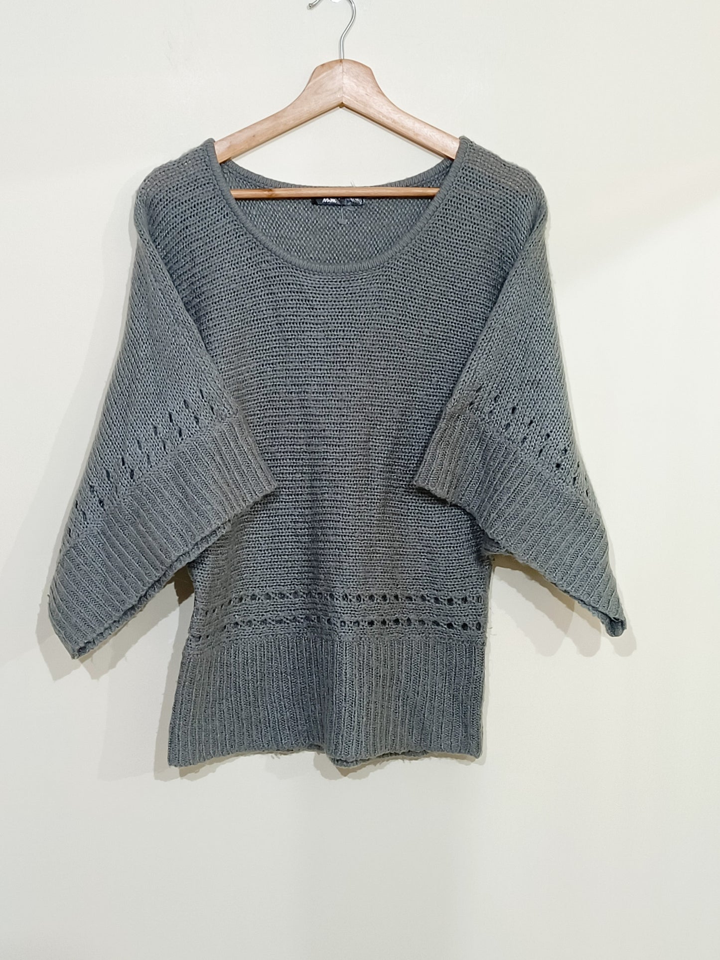 Pull manches chauve-souris Mim gris Taille M