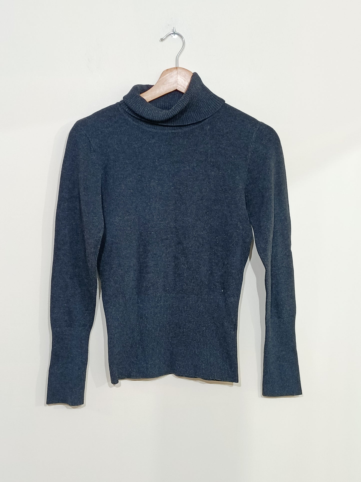 Pull col roulé gris anthracite Taille S