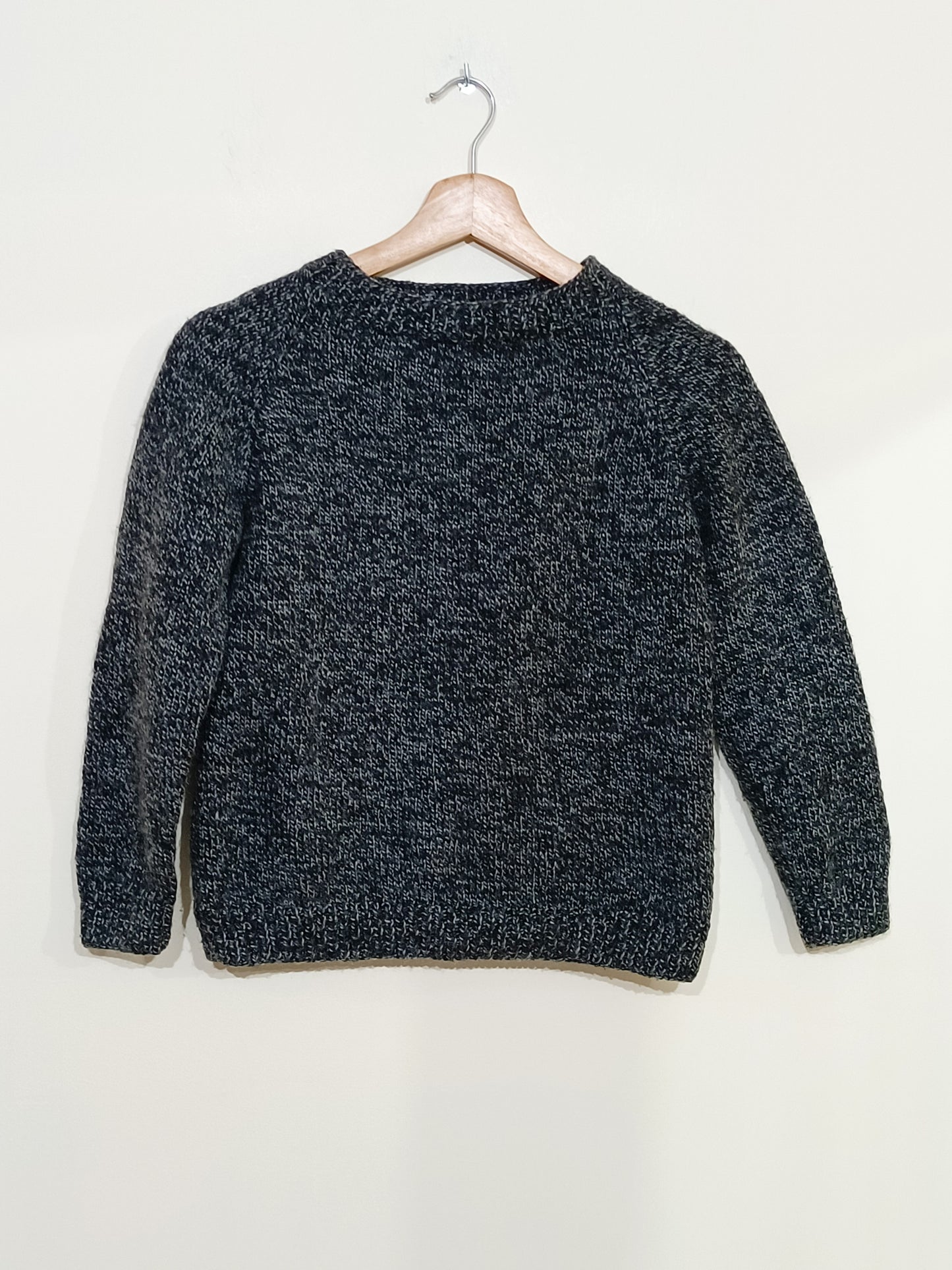 Pull en maille gris anthracite Taille 8 Ans