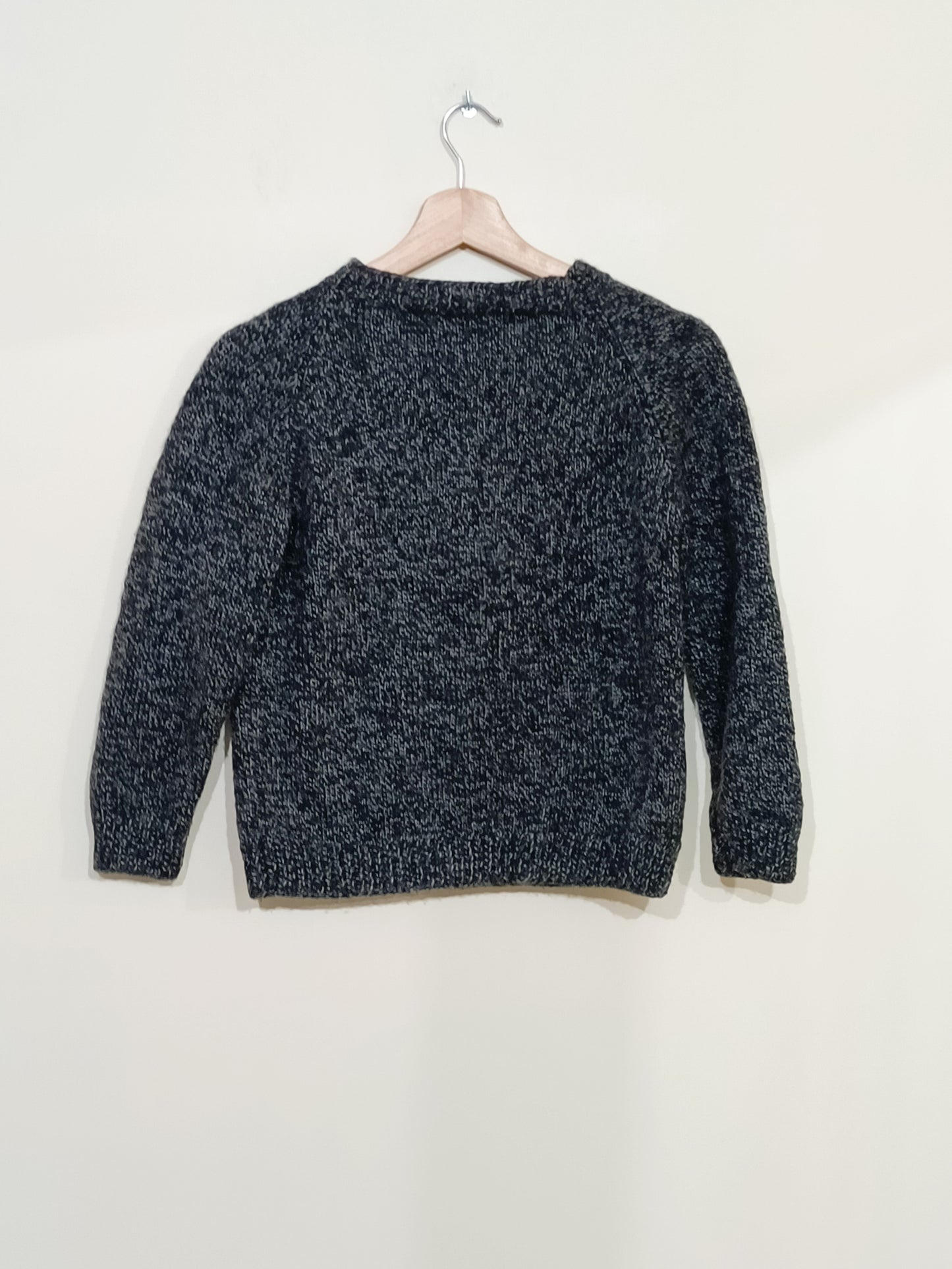 Pull en maille gris anthracite Taille 8 Ans