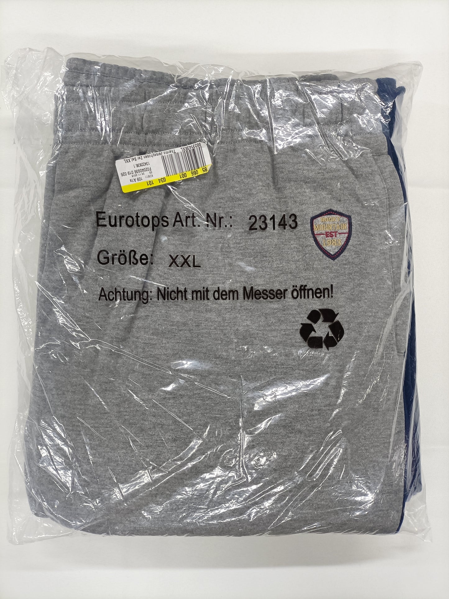 Lot de 2 Joggings Eurotops (un gris et un bleu marine) Taille XXL