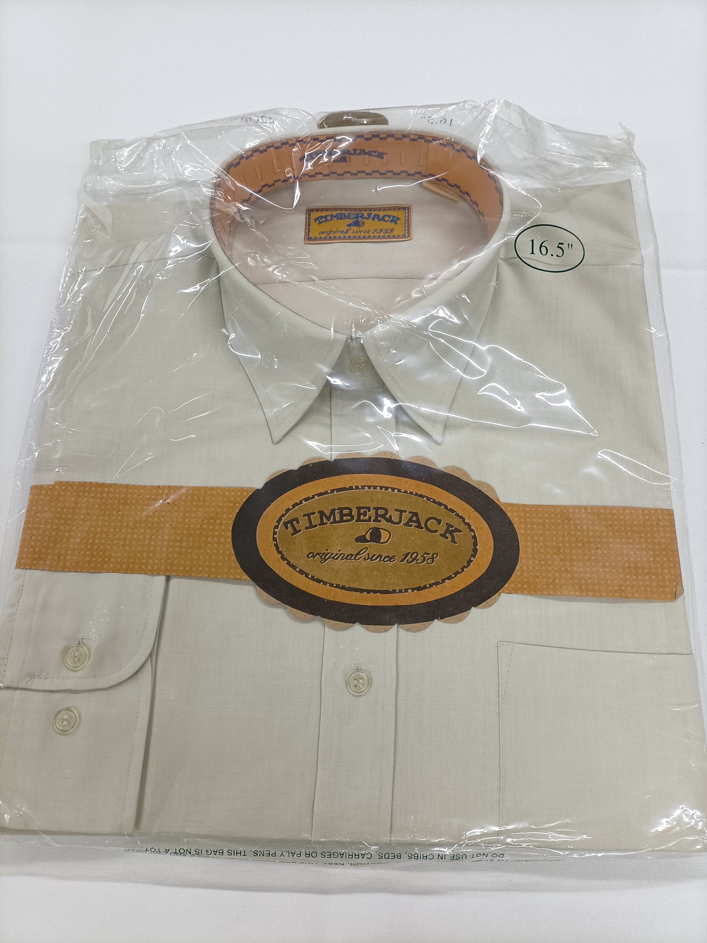 Chemise Timberjack beige Taille 42 (L)