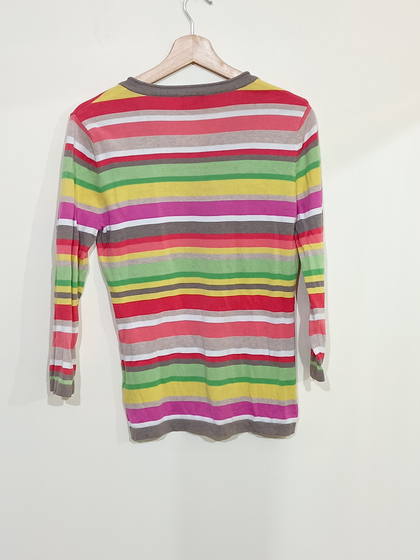 Pull fin Gerry Weber manches 3/4 rayé Taille 38