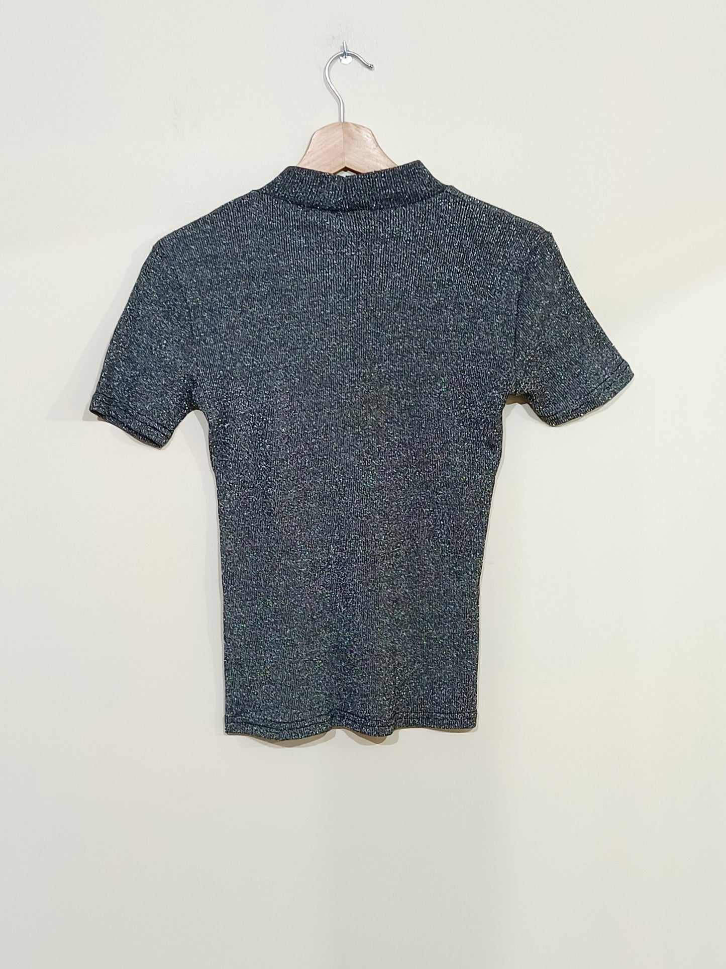 T-shirt gris brillant Taille 34/36