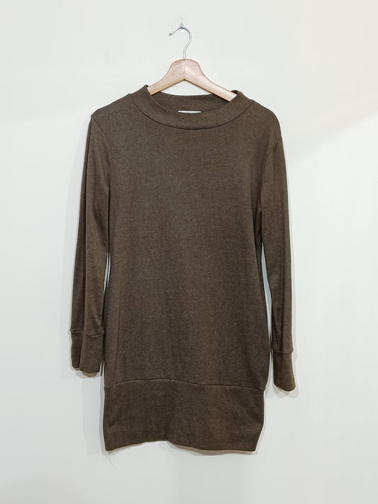 Robe pull Man Xi Shang marron Taille L