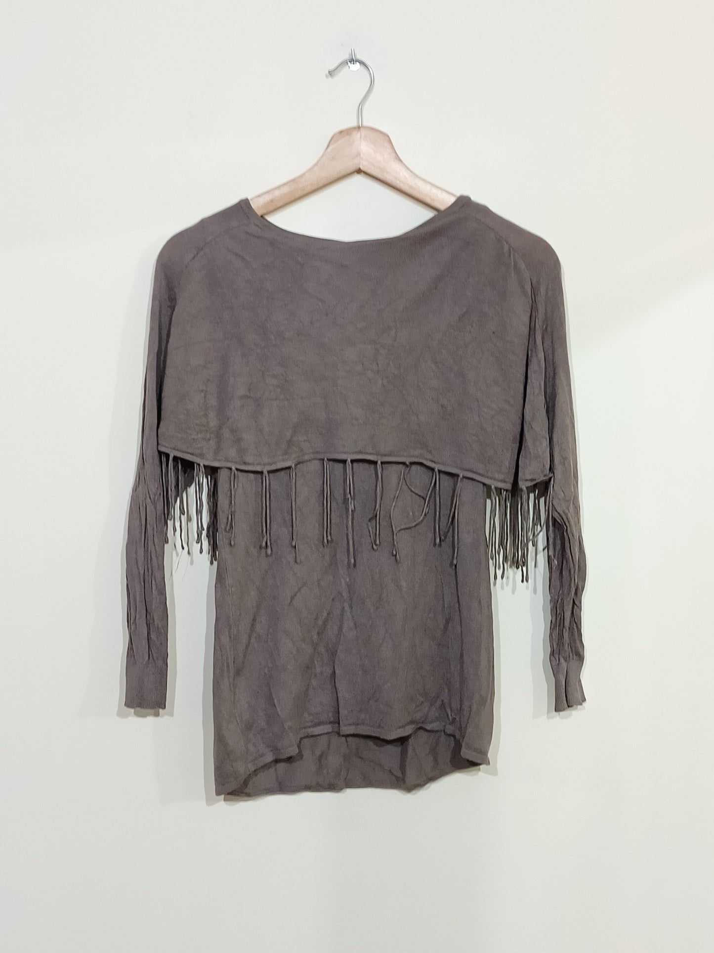 Pull fantaisie C.M.P55 taupe Taille S