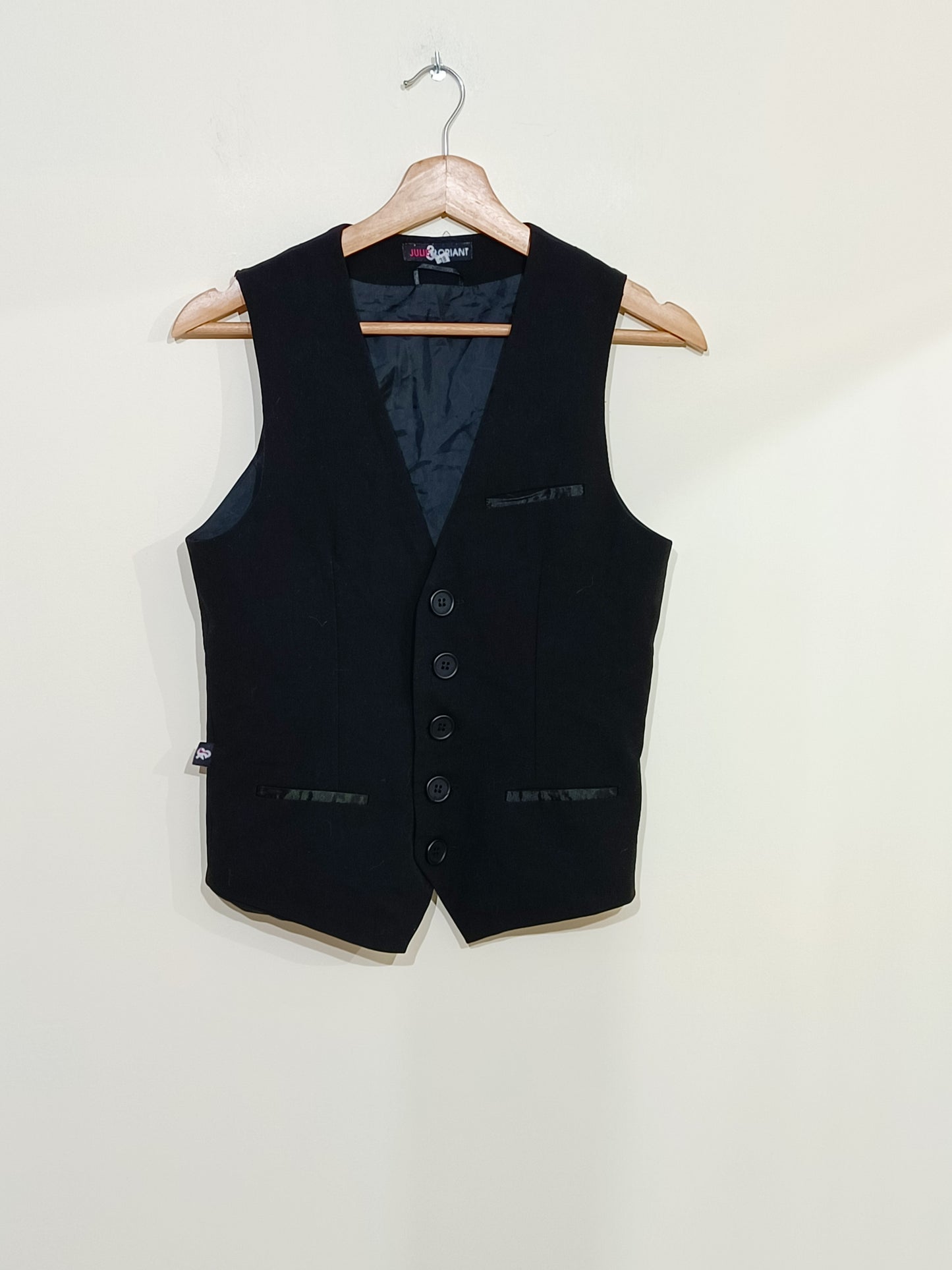 Gilet de costume Julie & Floriant noir Taille 38