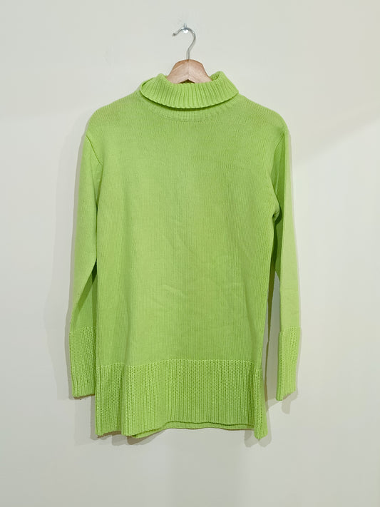Pull vert anis avec col Taille 42/44