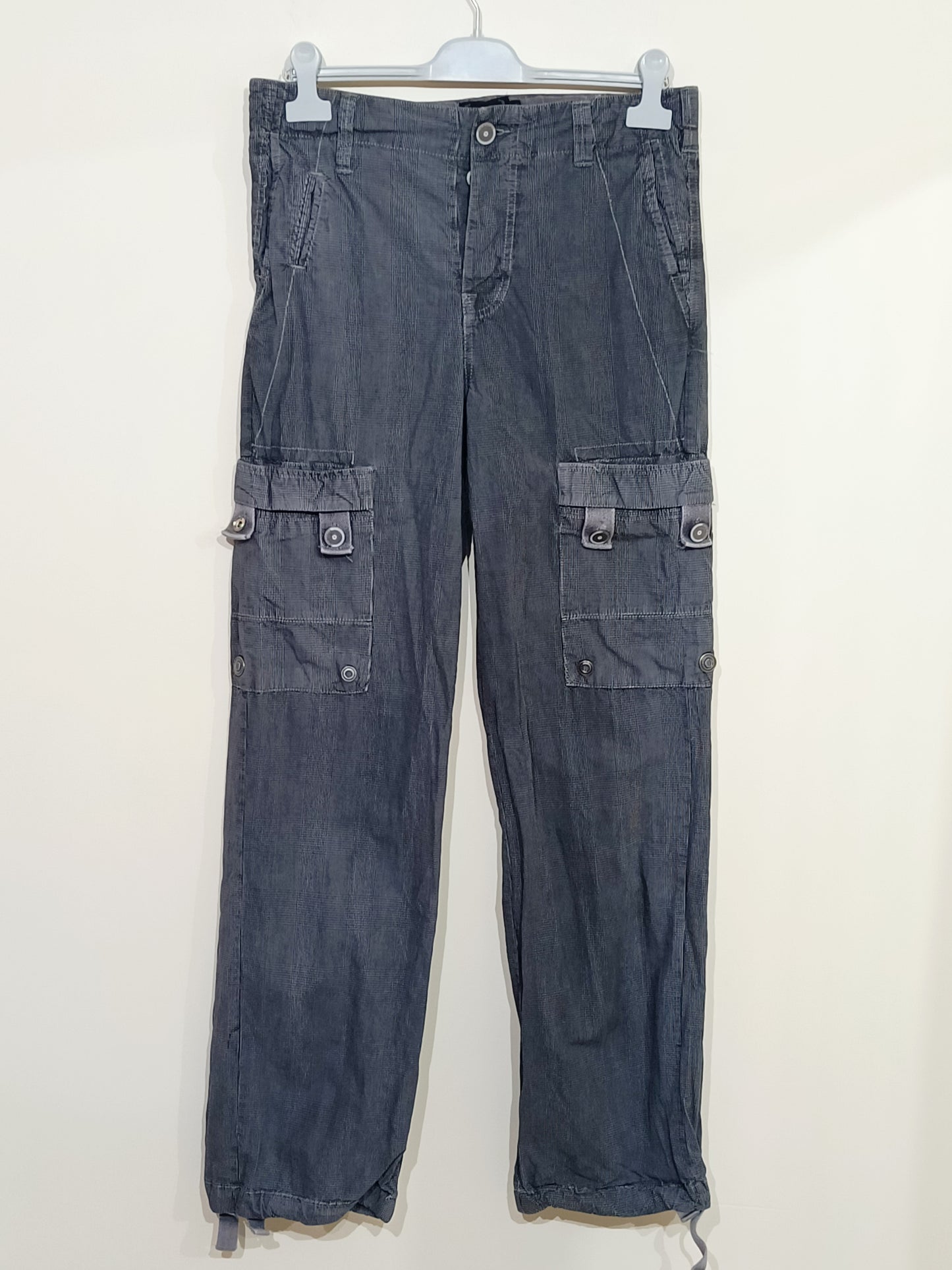 Pantalon Antik Kustom gris à carreaux Taille 36