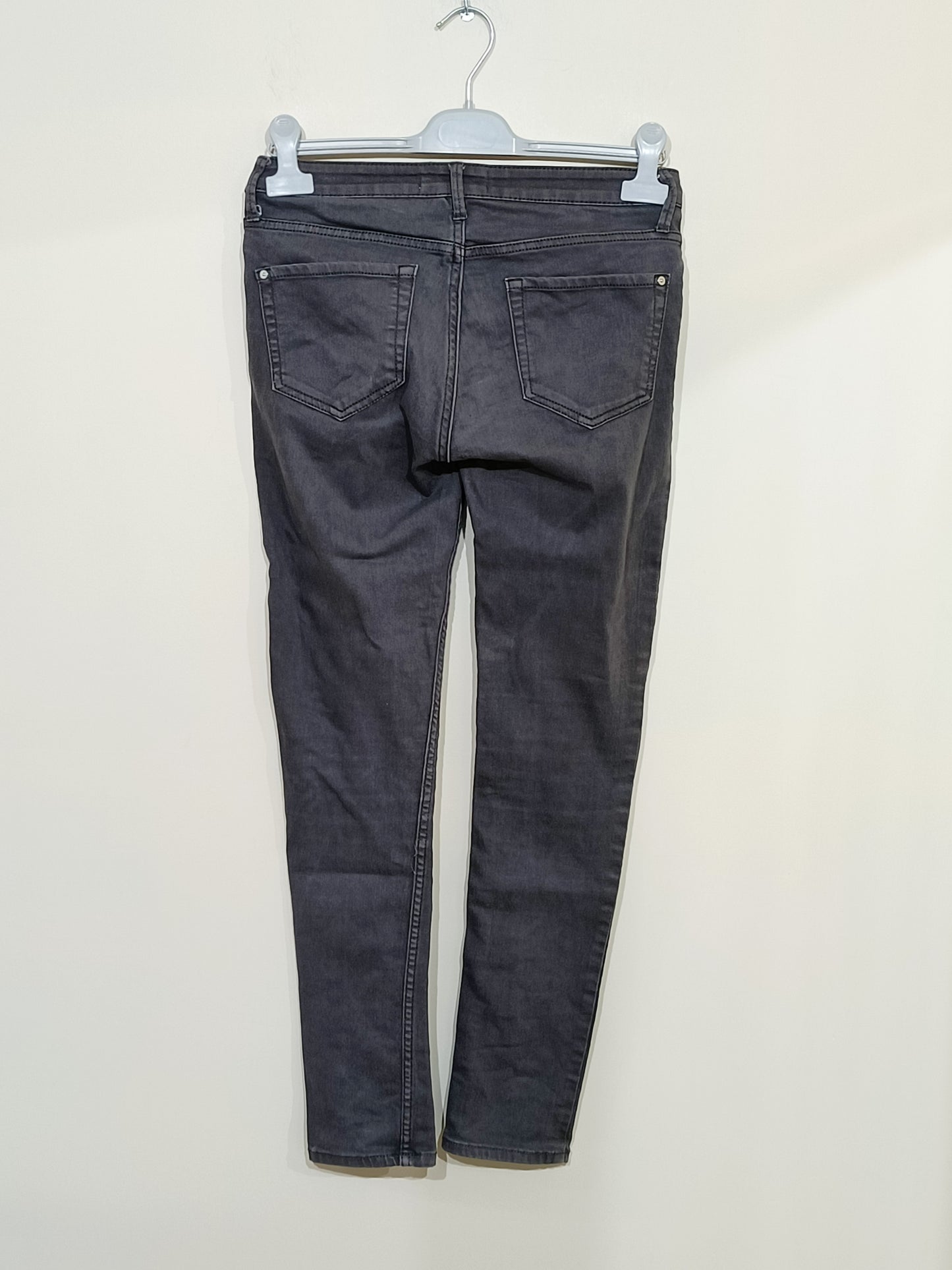 Jeans Mango gris skinny Taille 36