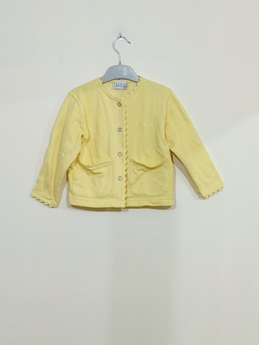 Gilet Edéis jaune pastel Taille 4 Ans