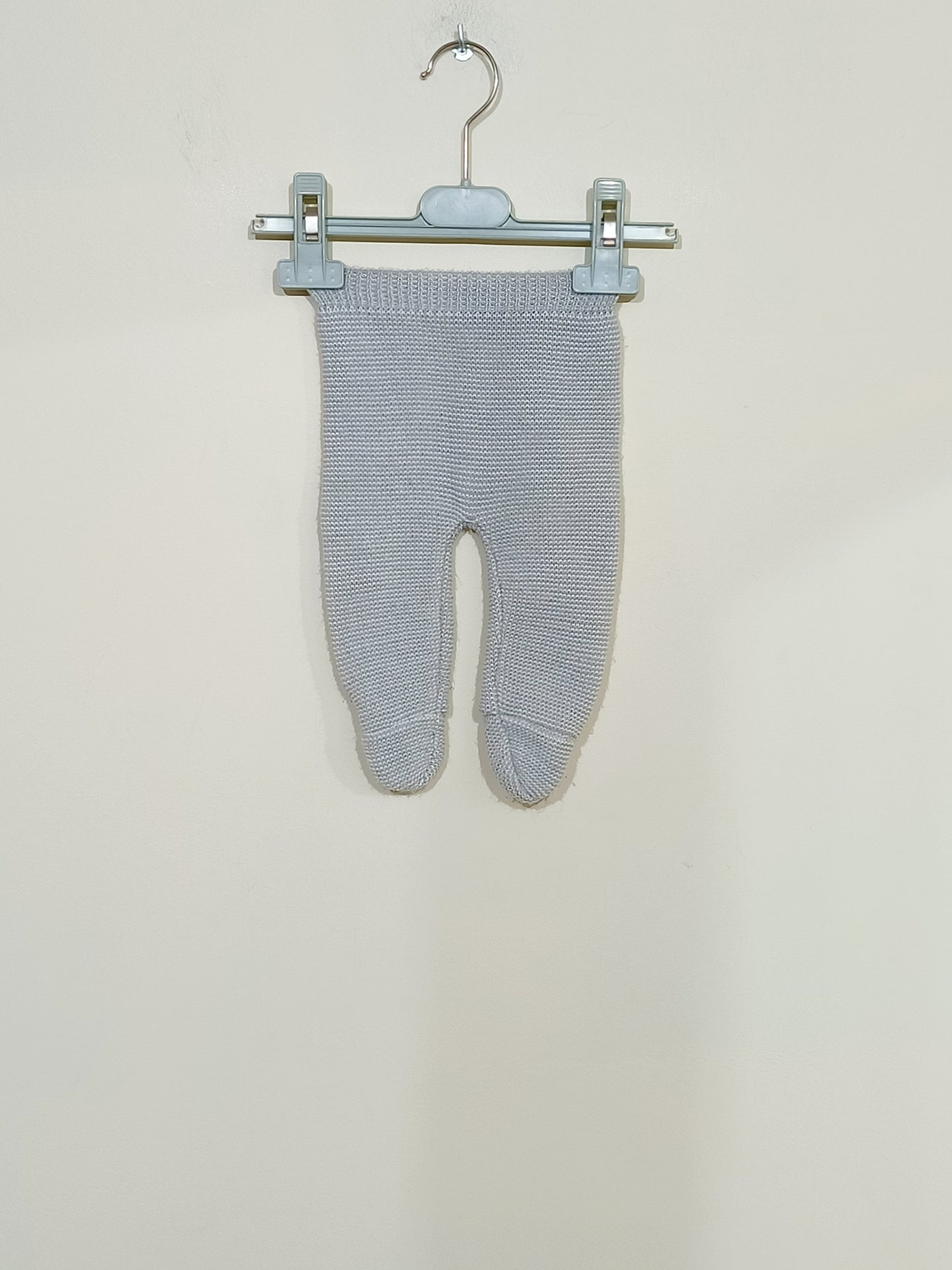 Pantalon avec pieds en maille Bébérêve gris Taille Naissance